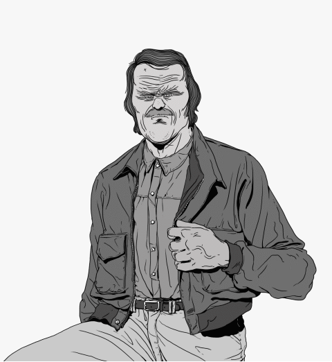 480x522, 389 Kb / ГИФ, пистолет, ч/б