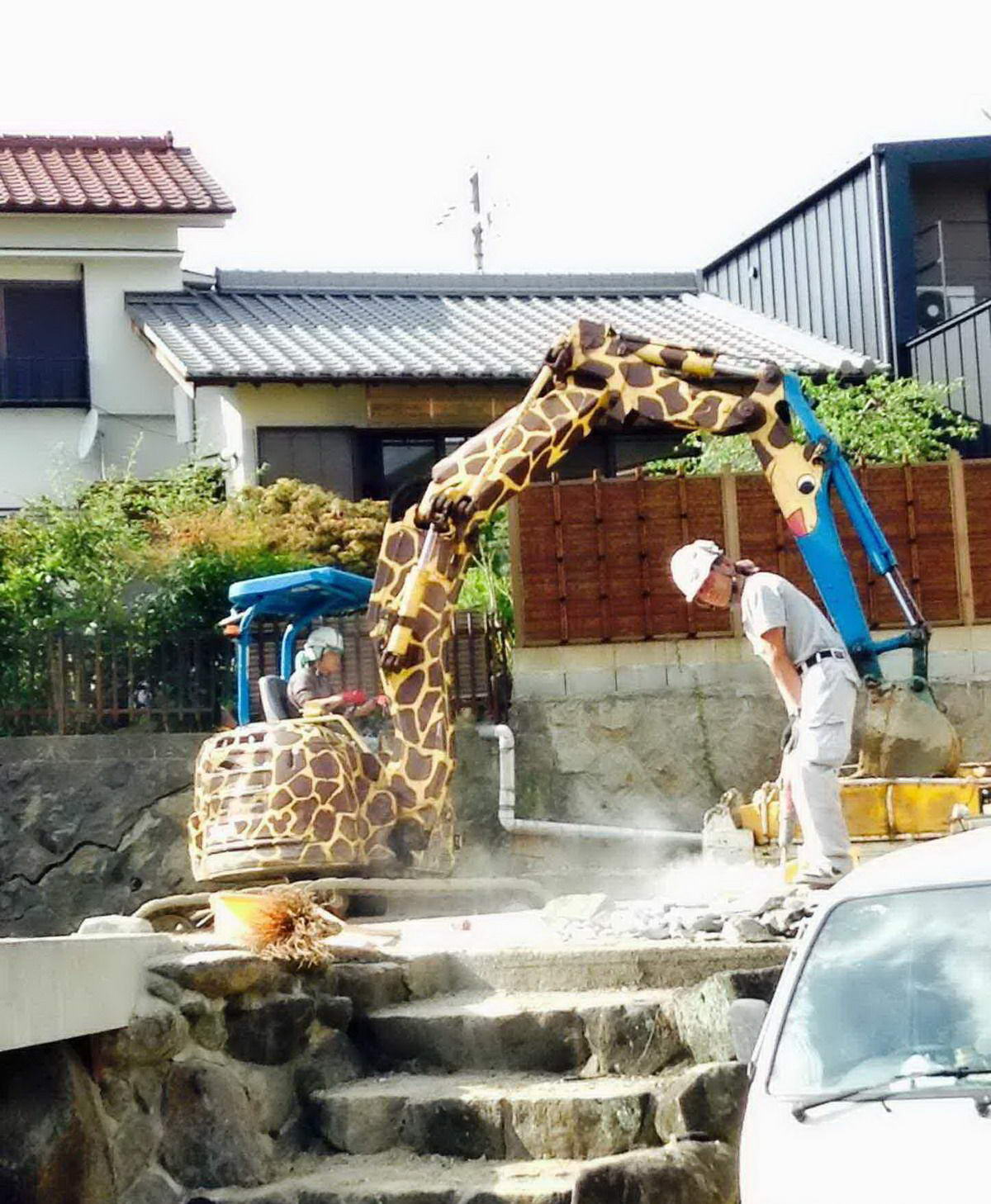 1200x1458, 245 Kb / экскаватор, ступеньки, жираф