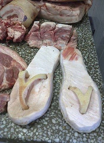 350x480, 69 Kb / шлепанцы, мясо, сало