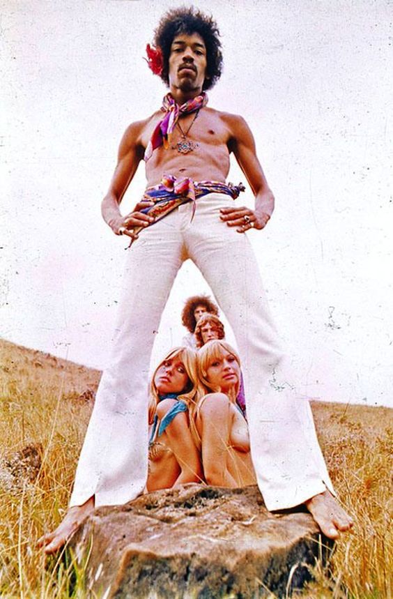 564x859, 92 Kb / джимми хендрикс, хиппи, девушки, сиськи