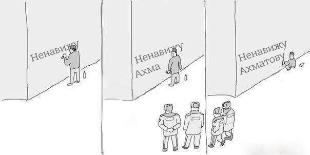 604x302, 17 Kb / мост, ахматова, кадыров, менты, надпись