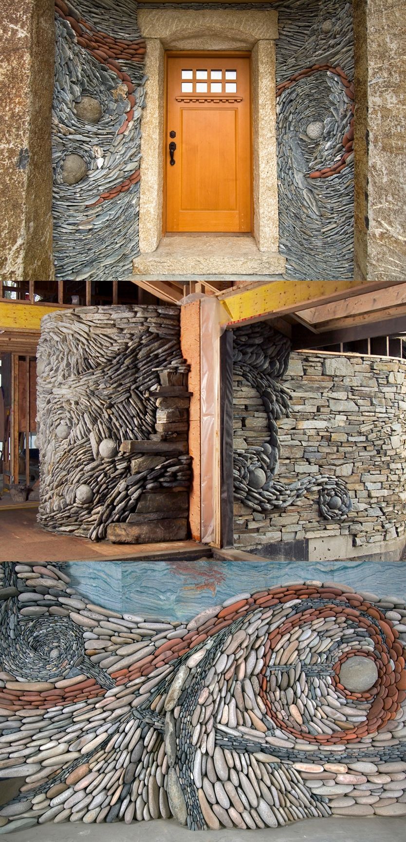 834x1727, 394 Kb / камни, дверь, узоры, кладка, дверь