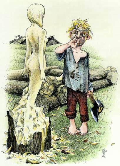 408x567, 47 Kb / плотник, фигура, дерево