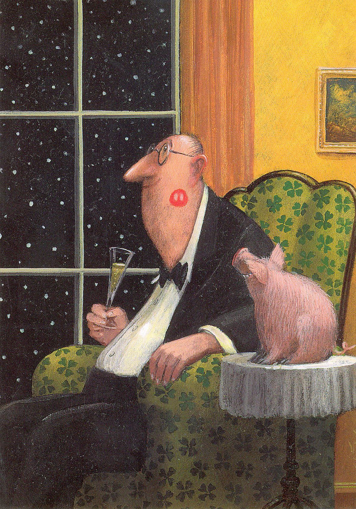 716x1024, 383 Kb / свинья, бокал, бабочка, кресло, пятачок, след