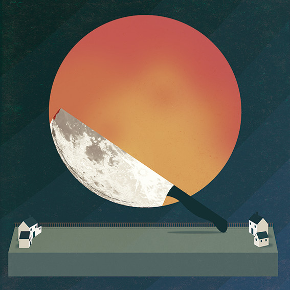 567x567, 69 Kb / солнце, тесак, гильотина, домики