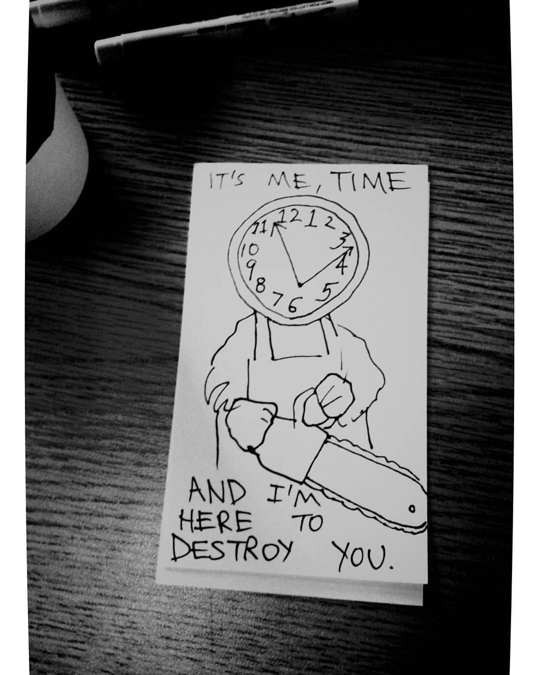 1080x1351, 105 Kb / время, бензопила, часы