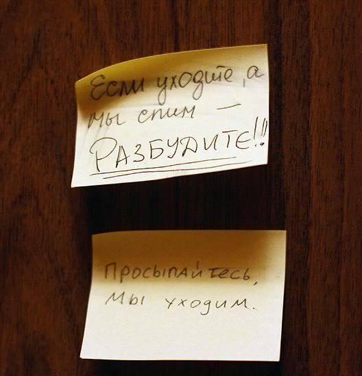 528x549, 35 Kb / записка, стикер, разбудите, просыпайтесь