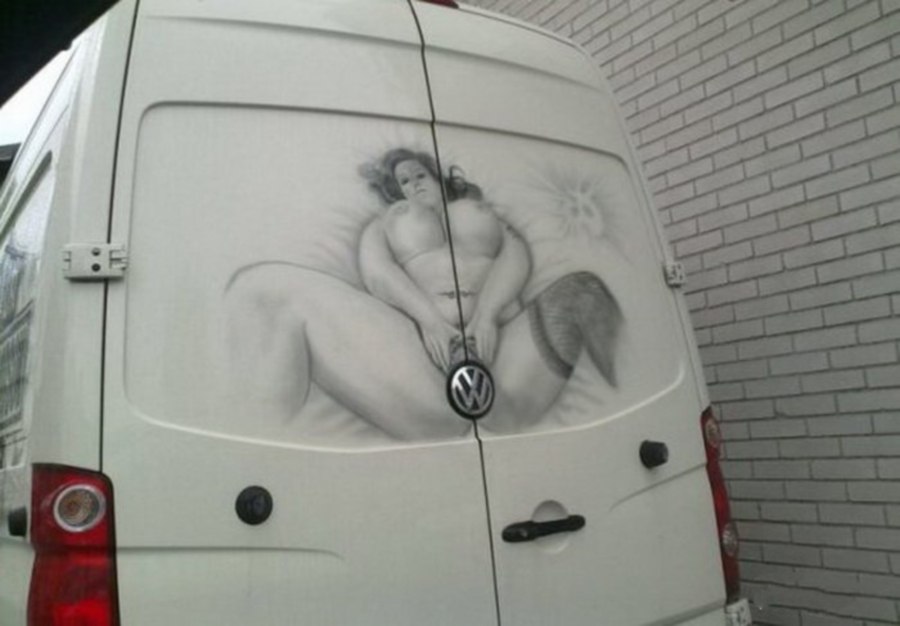 900x626, 62 Kb / микроавтобус, фольксваген, пизда, аэрография