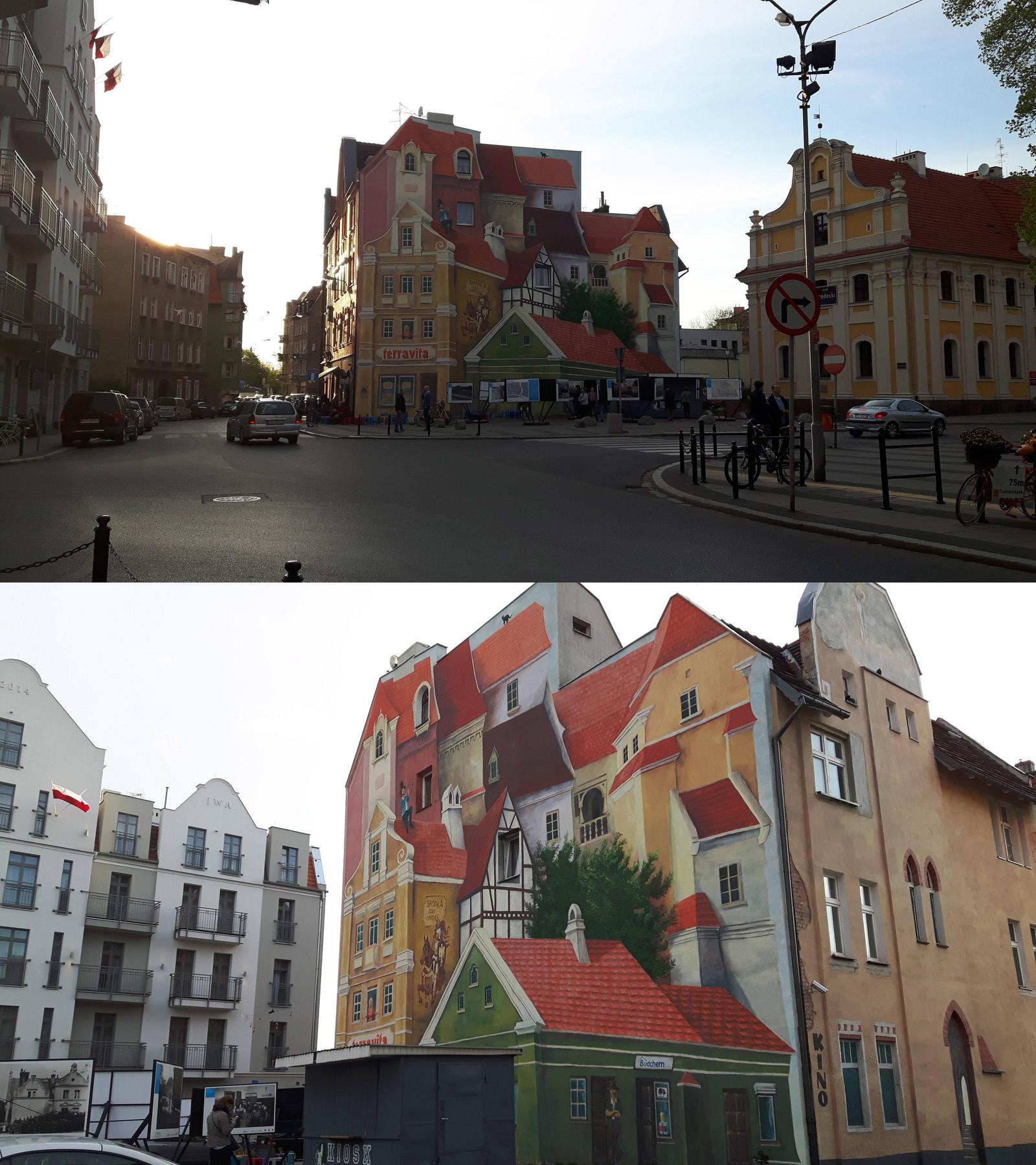 1600x1799, 330 Kb / граффити, иллюзия, фасад