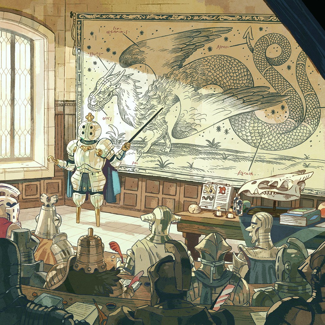 1035x1035, 395 Kb / дракон, рыцари, класс, череп, инструкция, крюк, указка, свечи