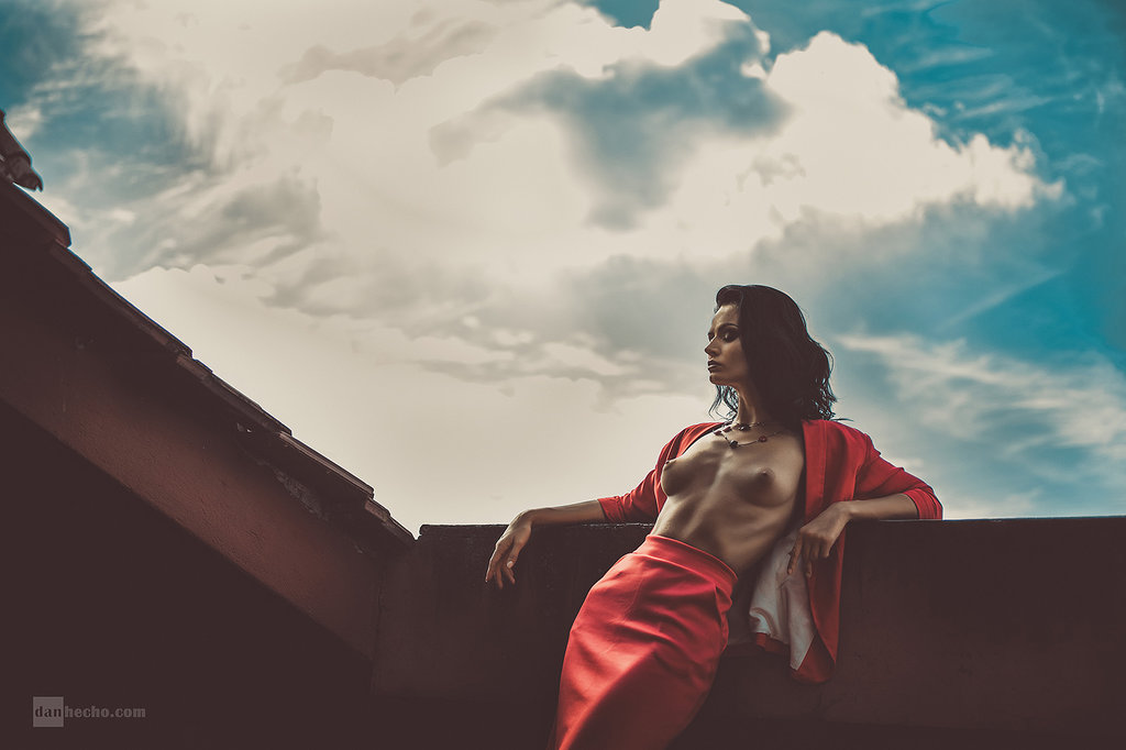 1024x682, 76 Kb / небо, крыша, красное, Владислава, vladi, danhecho