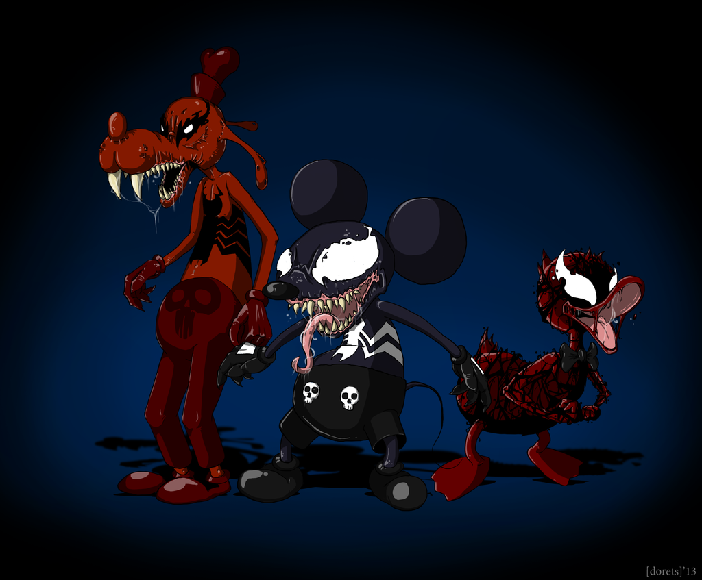 1024x847, 371 Kb / Гуфи, Дональд, Микки маус, Человек-Паук, dorets