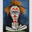 клоун, рисунок, bernard buffet