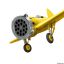 самолет, желтый, мясорубка, винт, пропеллер, и-16
