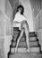 ч/б, лестница, ноги, растрепанная