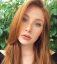 рыжая, листья, Madeline Ford, веснушки