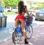 Велосипед, попа, юбка