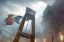 Франция, гильотина, надпись, флаг, собор, Fabien Troncal, Assassins Creed Unity