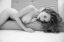 голая, матрац, ч/б, Ольга Кобзар