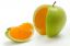 яблоко, апельсин