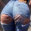 джинсы, попа, дырка
